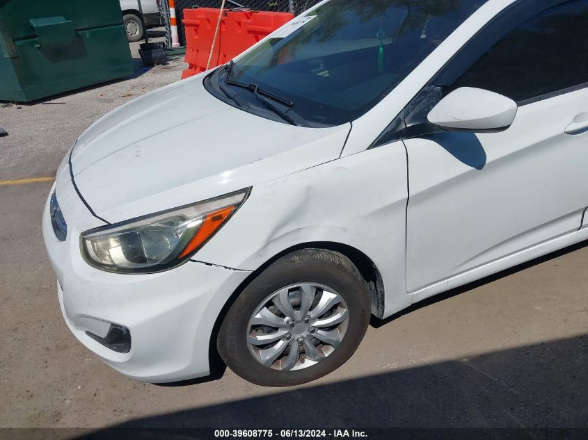 2016 Hyundai Accent Se VIN: KMHCT4AE8GU144061 Lot: 39608775