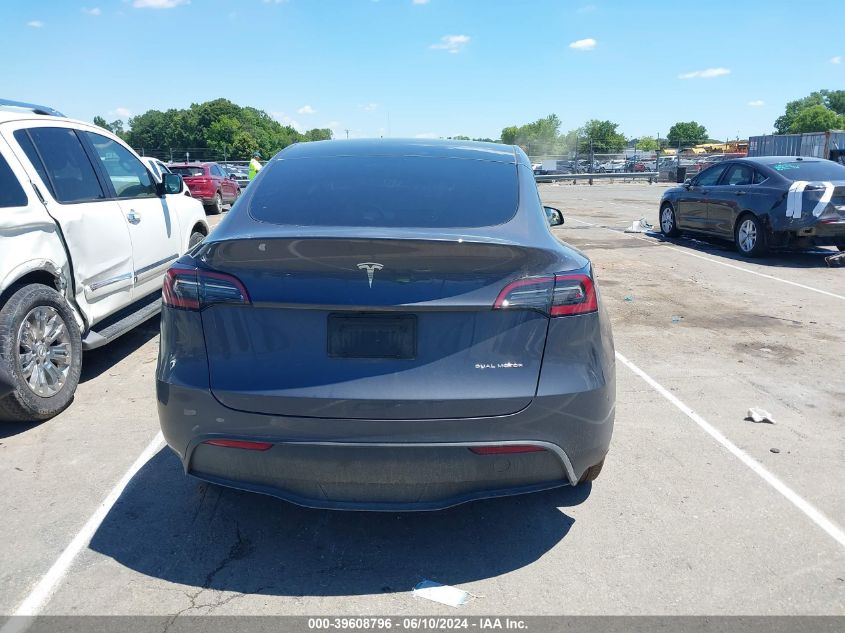 2023 Tesla Model Y Awd/Long Range Dual Motor All-Wheel Drive VIN: 7SAYGDEE9PF894329 Lot: 39608796