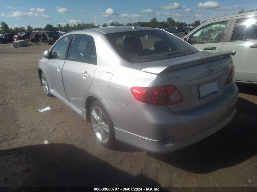 2009 Toyota Corolla Xrs VIN: 2T1BE40E49C026651 Lot: 39608797