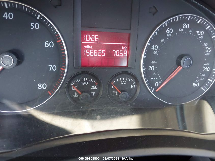 2007 Volkswagen Jetta Wolfsburg Edition VIN: 3VWEG71K27M184386 Lot: 39608800