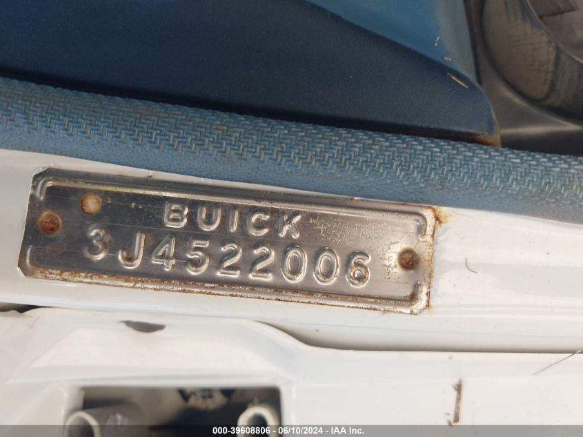 1963 Buick Skylark VIN: 3J452200650084 Lot: 39608806