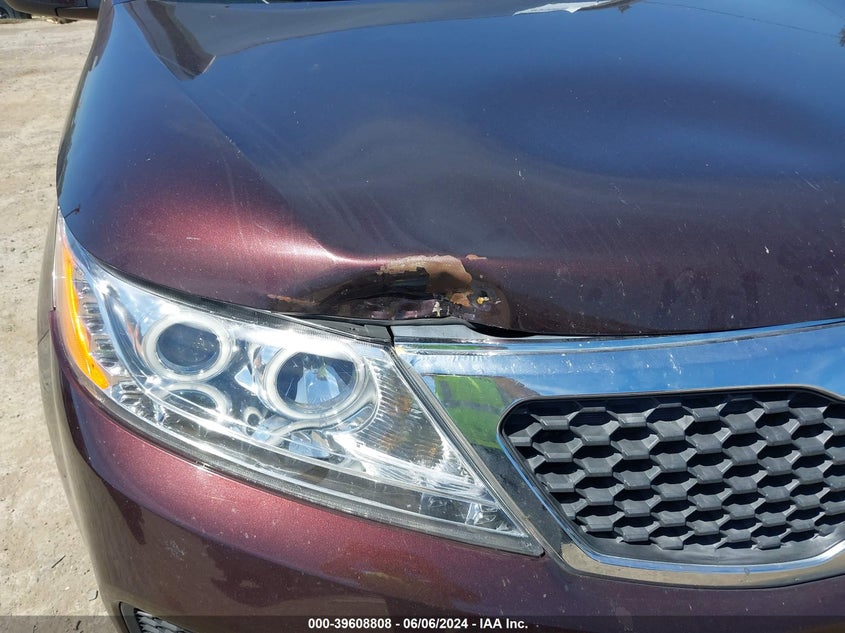 2011 Kia Sorento Lx V6 VIN: 5XYKT4A26BG092879 Lot: 39608808