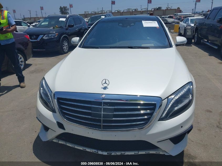 2015 Mercedes-Benz S 63 Amg 4Matic VIN: WDDUG7JB1FA102518 Lot: 39608838