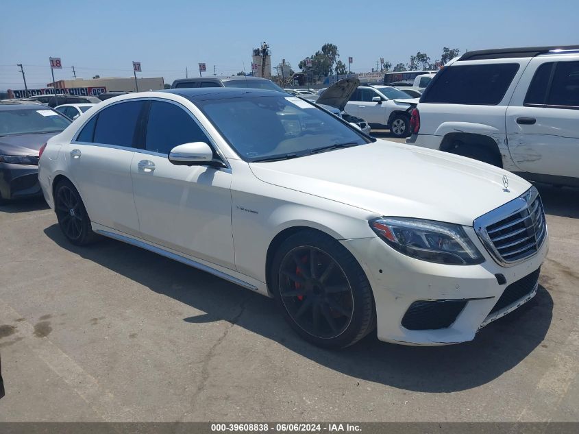 2015 Mercedes-Benz S 63 Amg 4Matic VIN: WDDUG7JB1FA102518 Lot: 39608838