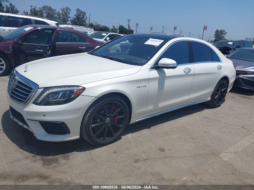 2015 Mercedes-Benz S 63 Amg 4Matic VIN: WDDUG7JB1FA102518 Lot: 39608838