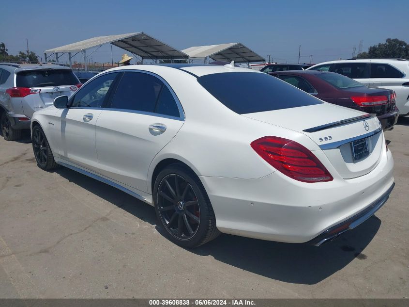 2015 Mercedes-Benz S 63 Amg 4Matic VIN: WDDUG7JB1FA102518 Lot: 39608838