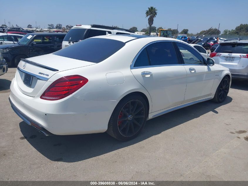 2015 Mercedes-Benz S 63 Amg 4Matic VIN: WDDUG7JB1FA102518 Lot: 39608838