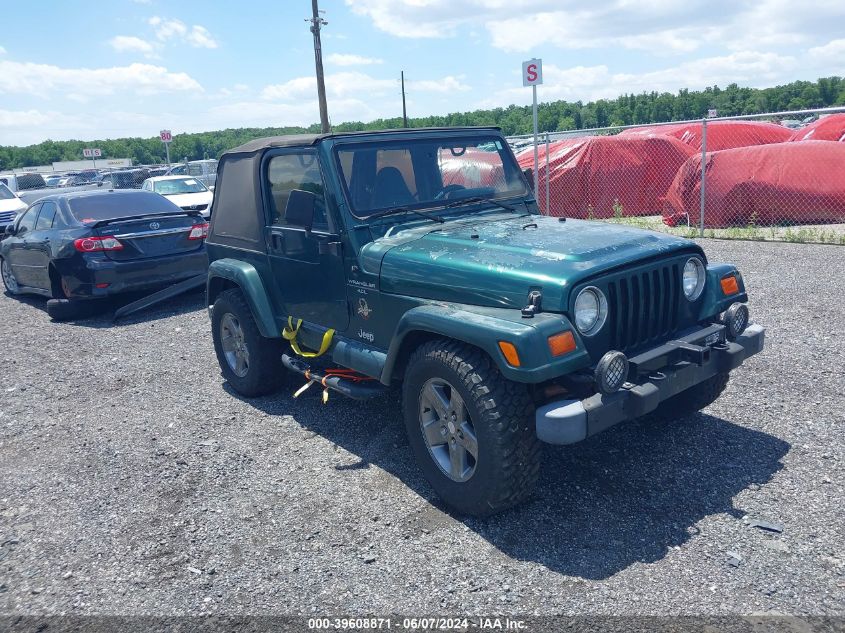 1999 Jeep Wrangler Sahara VIN: 1J4FY49S6XP455641 Lot: 39608871