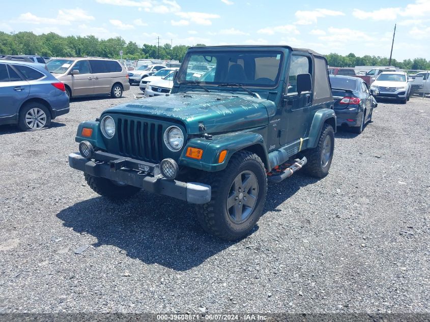 1999 Jeep Wrangler Sahara VIN: 1J4FY49S6XP455641 Lot: 39608871