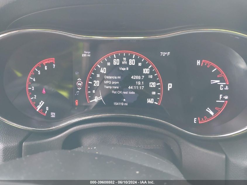 2015 Dodge Durango R/T VIN: 1C4SDHCT7FC833965 Lot: 39608882