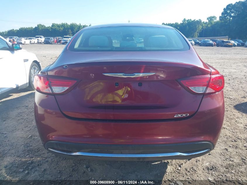 2015 Chrysler 200 Limited VIN: 1C3CCCAB7FN718800 Lot: 39608900