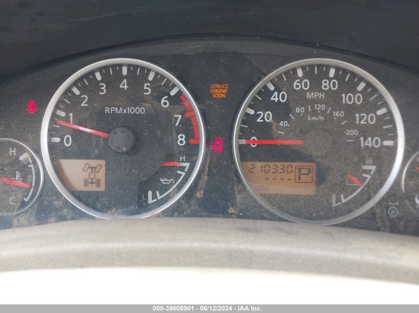 2005 Nissan Pathfinder Xe VIN: 5N1AR18W55C772553 Lot: 39608901