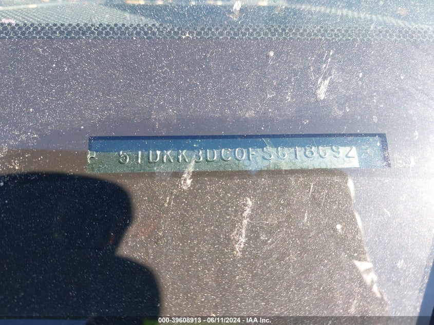 2015 Toyota Sienna Le 8 Passenger VIN: 5TDKK3DC0FS618692 Lot: 39608913