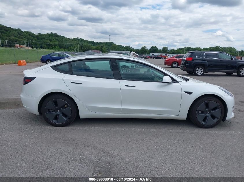 2021 Tesla Model 3 Standard Range Plus Rear-Wheel Drive VIN: 5YJ3E1EAXMF976865 Lot: 40882188