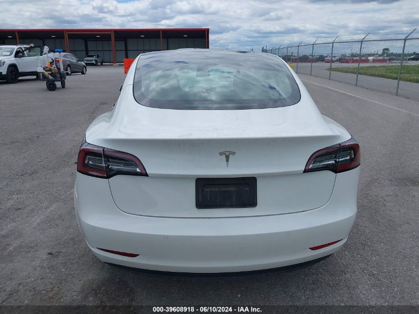 2021 Tesla Model 3 Standard Range Plus Rear-Wheel Drive VIN: 5YJ3E1EAXMF976865 Lot: 40882188