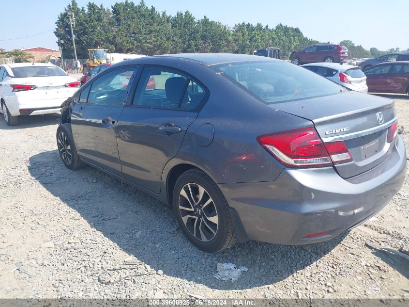 2013 Honda Civic Ex VIN: 19XFB2F88DE052650 Lot: 39608925