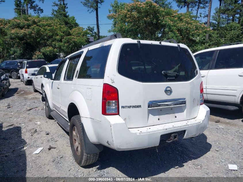 2005 Nissan Pathfinder Xe VIN: 5N1AR18UX5C781067 Lot: 39608943