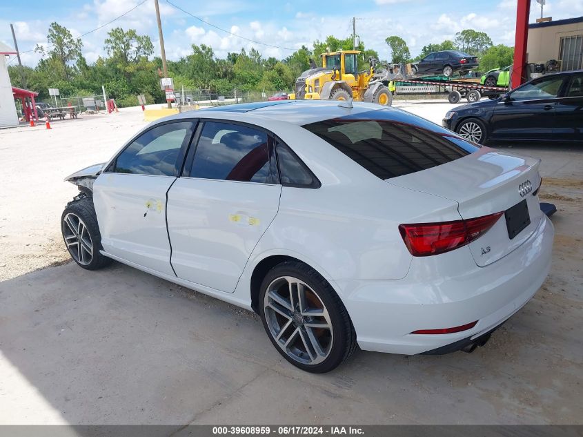 2017 Audi A3 2.0T Premium VIN: WAUAUGFF7H1039684 Lot: 39608959