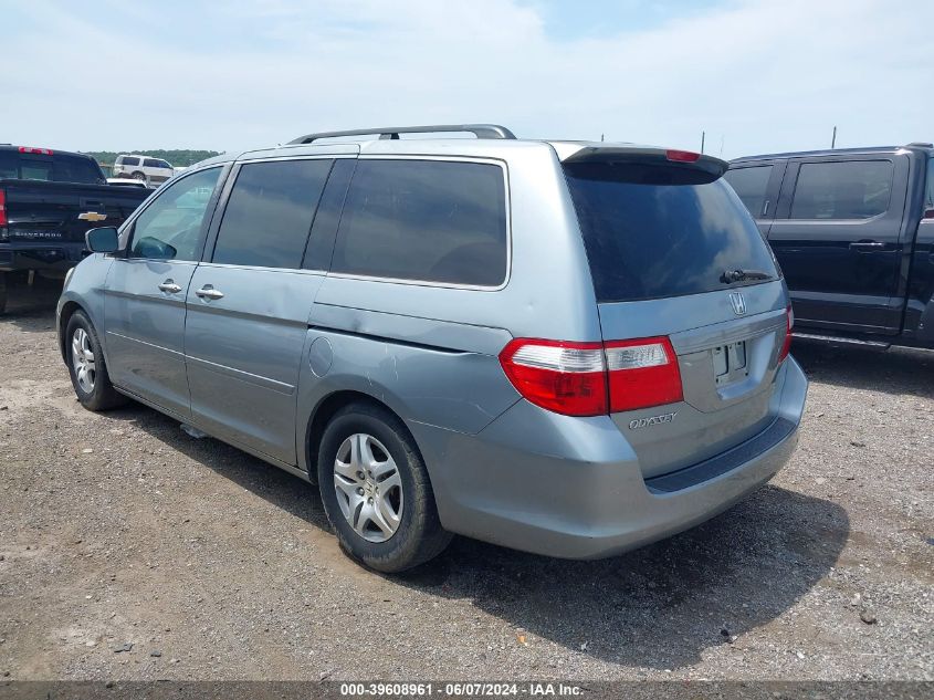 2007 Honda Odyssey Ex-L VIN: 5FNRL38757B040751 Lot: 39608961