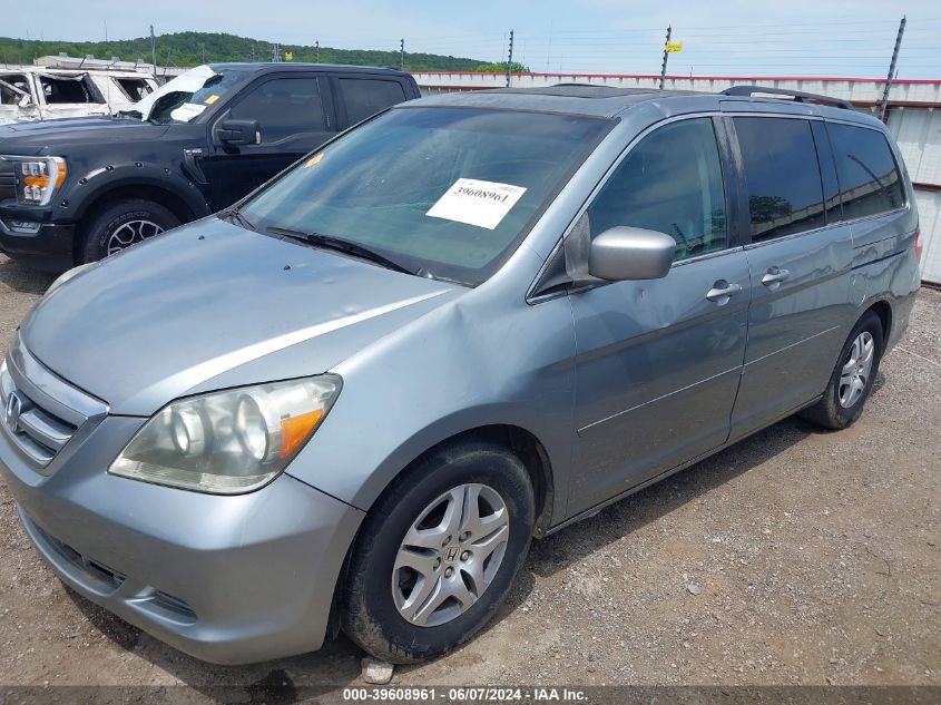 2007 Honda Odyssey Ex-L VIN: 5FNRL38757B040751 Lot: 39608961