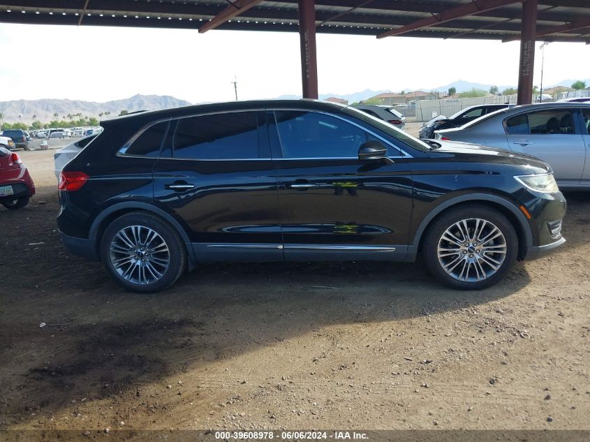 2016 Lincoln Mkx Reserve VIN: 2LMPJ6LP6GBL27874 Lot: 39608978