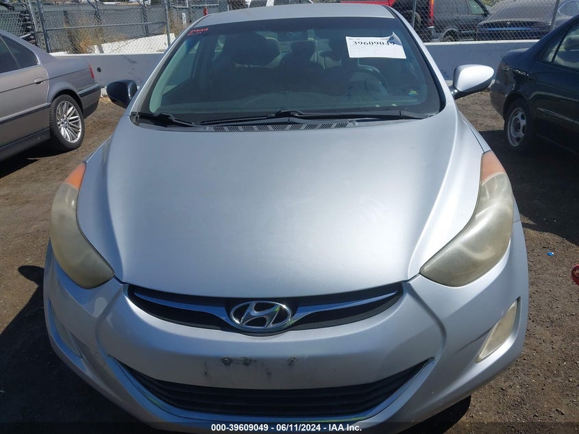 2012 Hyundai Elantra Gls VIN: 5NPDH4AE4CH067963 Lot: 39609049