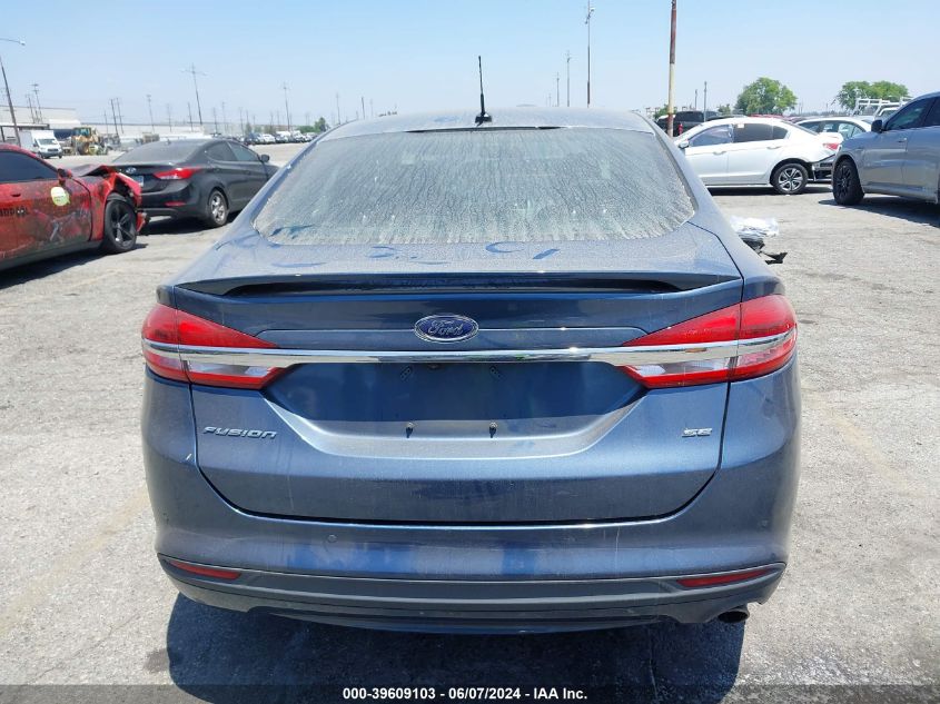 2018 Ford Fusion Se VIN: 3FA6P0H71JR271051 Lot: 39609103