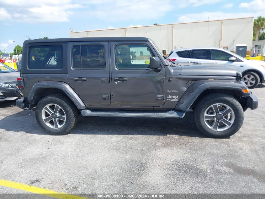 2019 Jeep Wrangler Unlimited Sahara 4X4 VIN: 1C4HJXEN7KW688348 Lot: 39609109