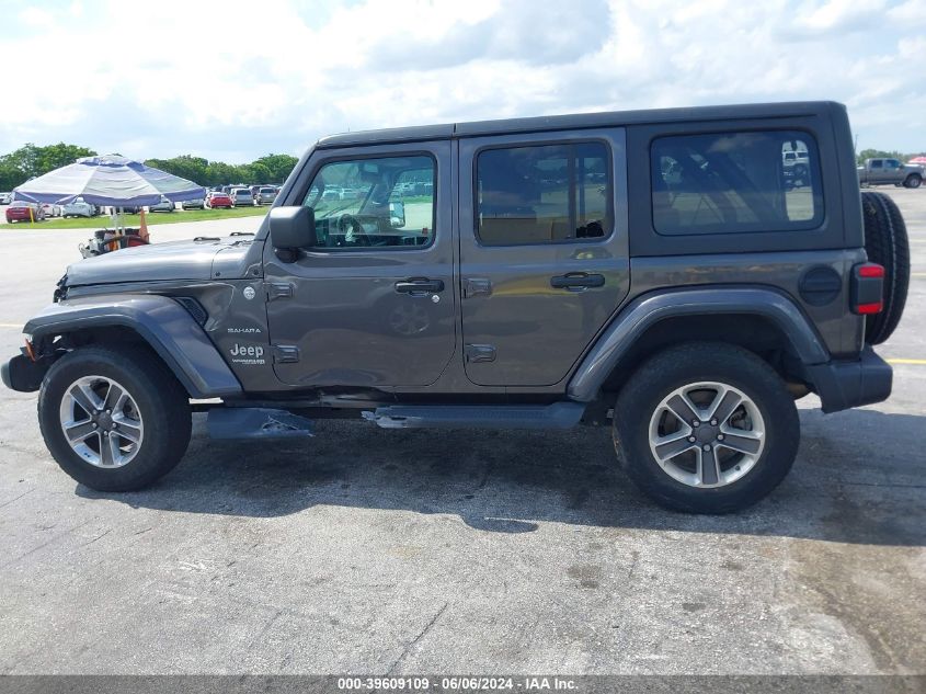 2019 Jeep Wrangler Unlimited Sahara 4X4 VIN: 1C4HJXEN7KW688348 Lot: 39609109