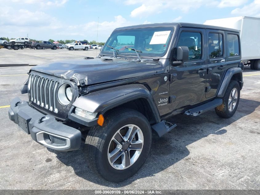 2019 Jeep Wrangler Unlimited Sahara 4X4 VIN: 1C4HJXEN7KW688348 Lot: 39609109