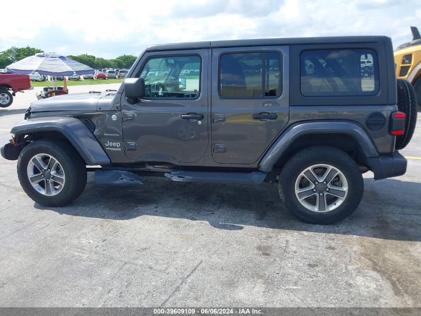 2019 Jeep Wrangler Unlimited Sahara 4X4 VIN: 1C4HJXEN7KW688348 Lot: 39609109