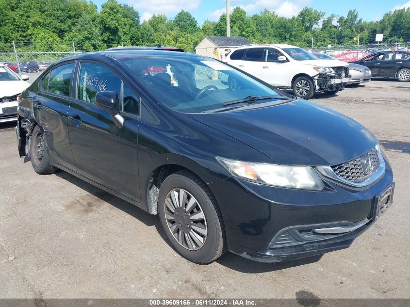 2014 Honda Civic Lx VIN: 2HGFB2F57EH507338 Lot: 39609166