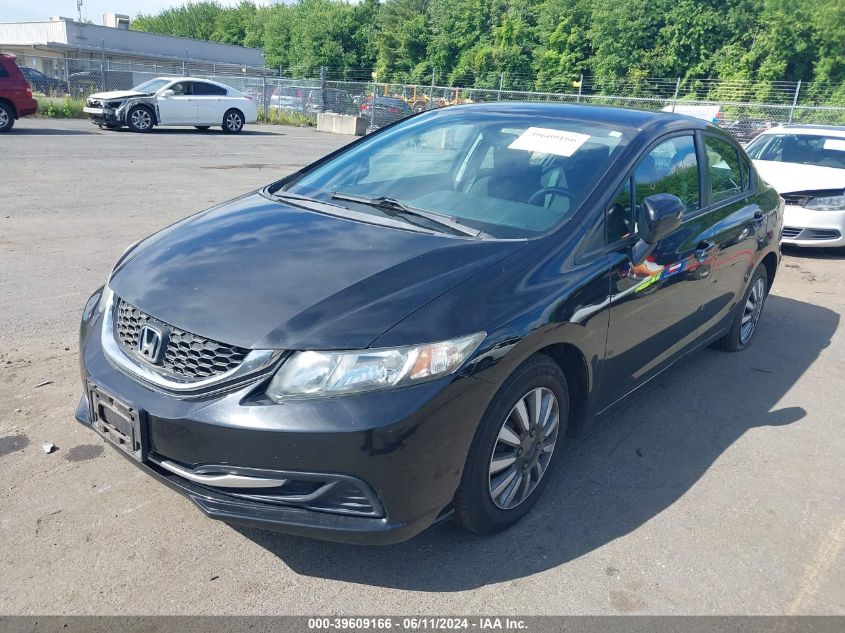 2014 Honda Civic Lx VIN: 2HGFB2F57EH507338 Lot: 39609166