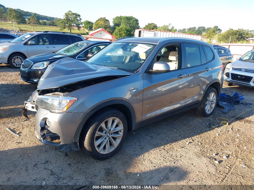 VIN 5UXWX9C35H0T24569 2017 BMW X3 XDRIVE28I