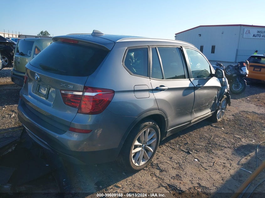 VIN 5UXWX9C35H0T24569 2017 BMW X3 XDRIVE28I