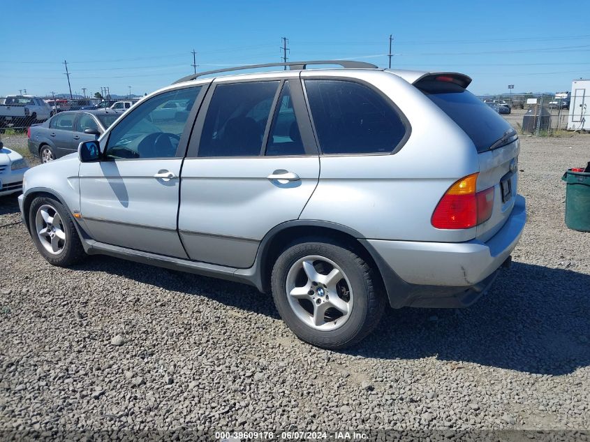 2002 BMW X5 3.0I VIN: 5UXFA53592LP44434 Lot: 39609178