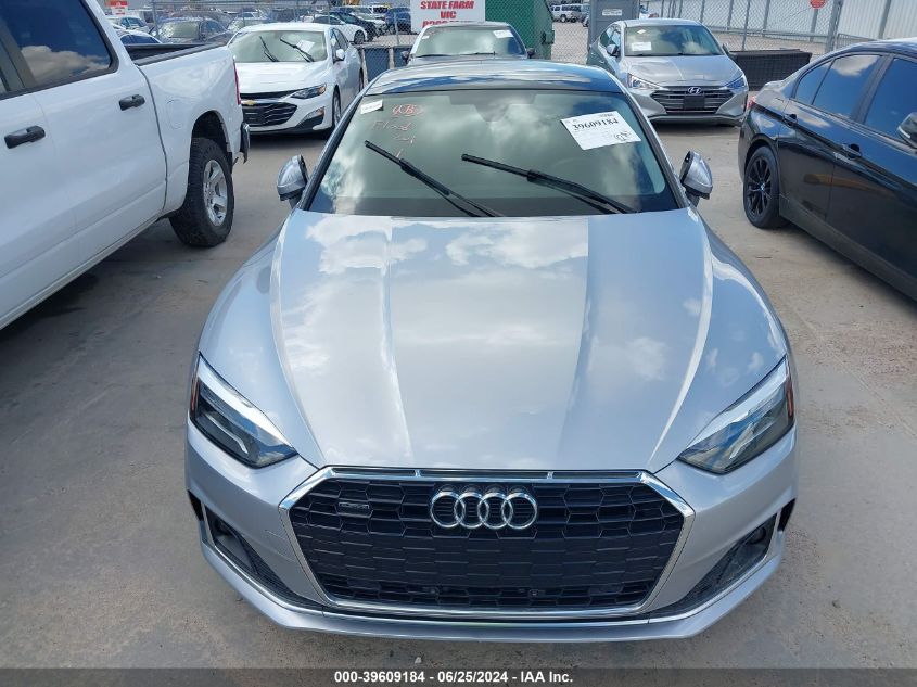 2022 Audi A5 Sportback Premium 40 Tfsi Quattro S Tronic VIN: WAUABCF59NA015887 Lot: 39609184