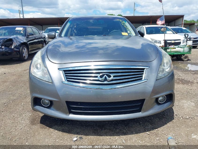 2013 Infiniti G37X VIN: JN1CV6AR2DM755893 Lot: 39609209