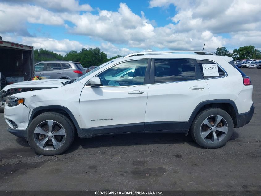 2019 Jeep Cherokee Limited 4X4 VIN: 1C4PJMDX5KD341450 Lot: 39609210