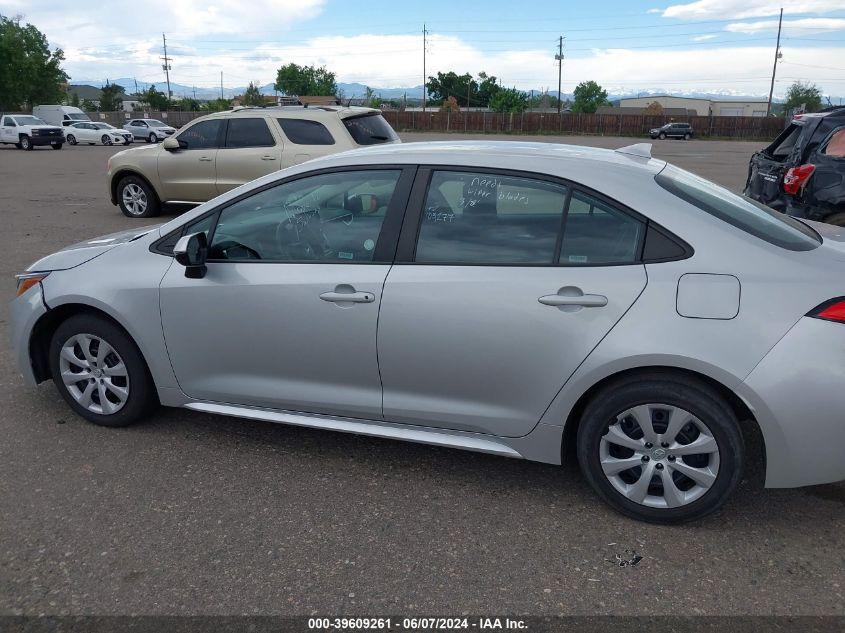 2021 Toyota Corolla Le VIN: 5YFEPMAE0MP245542 Lot: 39609261