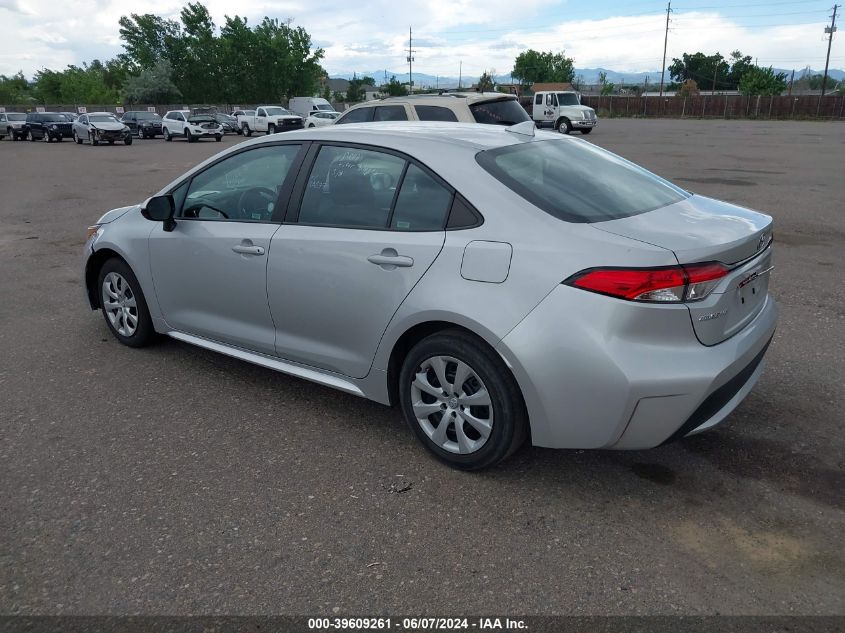 2021 Toyota Corolla Le VIN: 5YFEPMAE0MP245542 Lot: 39609261