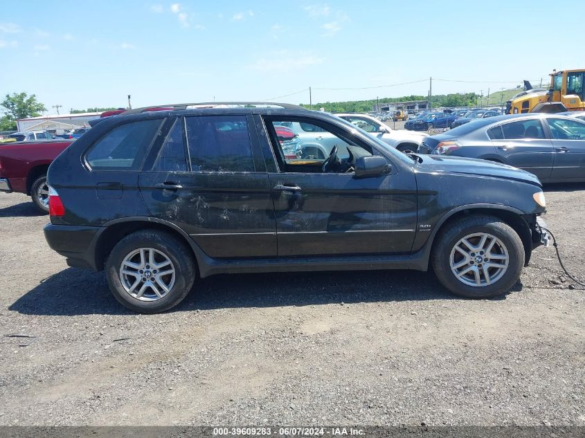 2002 BMW X5 3.0I VIN: 5UXFA53532LH80347 Lot: 39609283