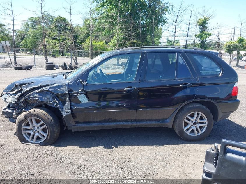 2002 BMW X5 3.0I VIN: 5UXFA53532LH80347 Lot: 39609283