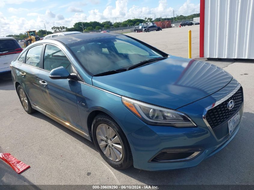 2016 Hyundai Sonata Hybrid Se VIN: KMHE24L14GA038620 Lot: 39609290