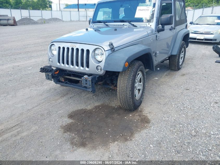 2016 Jeep Wrangler Sport VIN: 1C4AJWAG9GL108416 Lot: 39609295