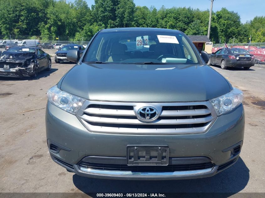 2013 Toyota Highlander Base V6 VIN: 5TDBK3EH1DS242883 Lot: 39609403