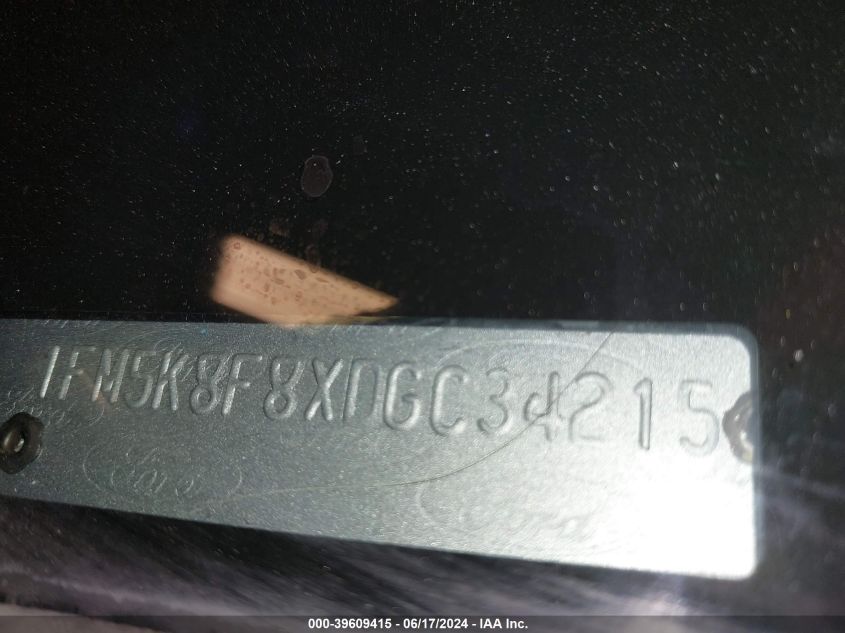 2013 Ford Explorer Limited VIN: 1FM5K8F8XDGC34215 Lot: 39609415