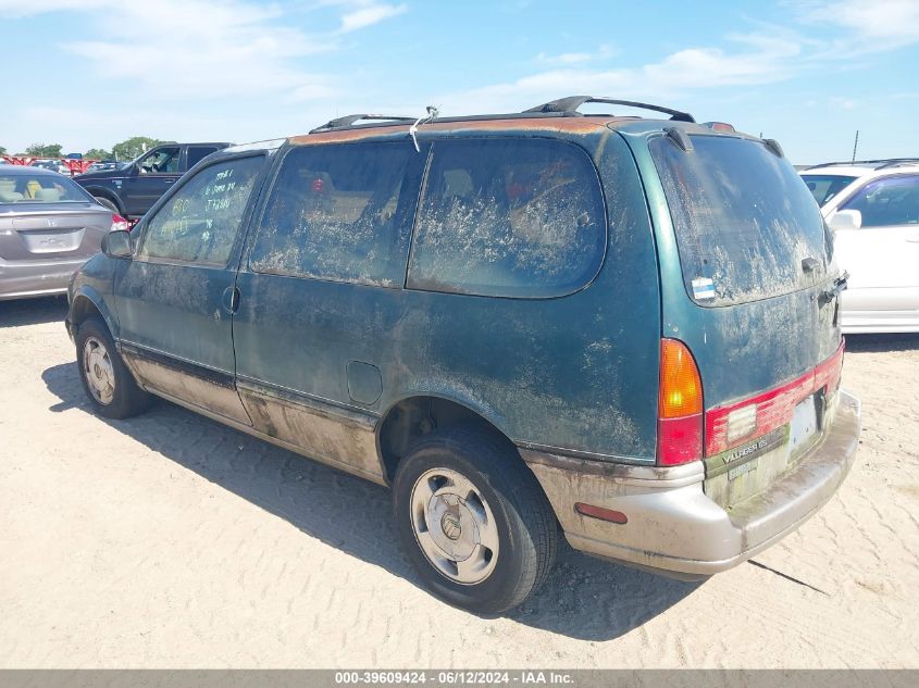 1995 Mercury Villager VIN: 4M2DV11W2SDJ72810 Lot: 39609424