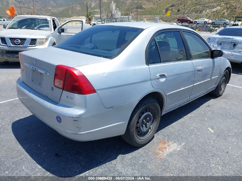 2002 Honda Civic Ex VIN: 2HGES26782H585054 Lot: 39609428