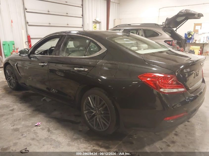 2019 Genesis G70 VIN: KMTG44LA7KU025473 Lot: 39609434